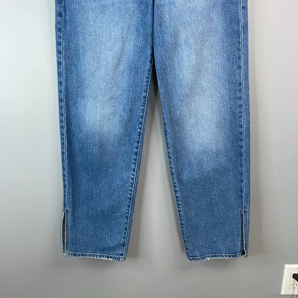 OLD NAVY High-Rise OG Loose Side-Slit Jeans Medium Wash Denim Secret Smooth 6 - Picture 4 of 12